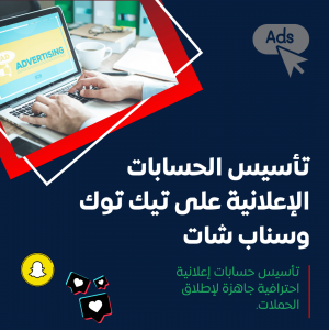 خدمة تأسيس الحسابات الإعلانية على تيك توك وسناب شات